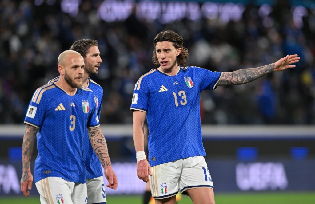 Italian jalkapallomaajoukkueen pelaajia MM-karsinnoissa